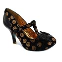 Irregular Choice Chilly Dog Womens Suede & Leather Heels