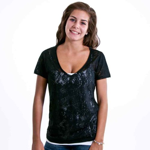 Calvin Klein Performance Women V-Neck Burnout
