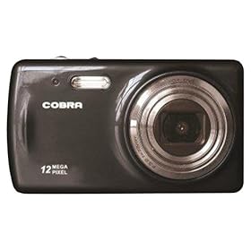 Cobra Digital DCA1250-BLACK Digital Camera with 8 x Optical Zoom and 2.7-Inch LCD Screen (Black)