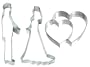 Ausstechset Keksausstecher Ausstecher Ausstechform "Hochzeit 2" 3er-Set Braut Br�utigam Herz