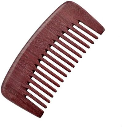 Crystalmood Purpleheart Wood Seamless Wide-Tooth Pocket Hair Comb