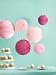 Martha Stewart Lanterns, Pink Accordion
