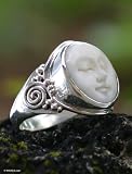 Cow bone ring, Face of the Moon