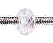 Pandora Style Charm Bead (Z74) Faceted Murano Lampwork Glass (14mm x 10mm) (fits Troll too)