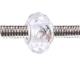 Pandora Style Charm Bead (Z74) Faceted Murano Lampwork Glass (14mm x 10mm) (fits Troll too)