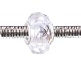 Pandora Style Charm Bead (Z74) Faceted Murano Lampwork Glass (14mm x 10mm) (fits Troll too)