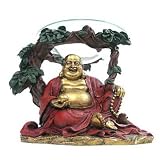 Gold & Red Buddha Oil Burner
