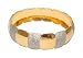 Gold and Rodium Plated Bracelets Costume Jewelry from India Unique Gift for Her 2.3 inches