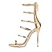 FSJ Women Hollow-out Sandals Open Toe Pumps High Heels Shoes Strappy Buckle Stilettos Size 4-15 US