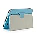 GMYLE Aqua Blue PU Leather Slim Folio Magnetic Flip Stand Case Cover with Sleep/ Wake Function for Barnes & Noble Nook HD 7