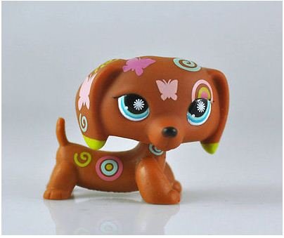 Five stars store Littlest Pet Shop Pet DOG Dachshund Animal child girl boy figure loose cute + FREE GIFT
