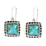 Barse Genuine Turquoise Earrings