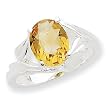 Sterling Silver Citrine Ring