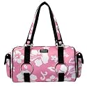 Surfside Beach Large Barrel Bag- Pink HI Floral