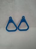 Playgroud Trapeze Rings Blue, 1 Pair, Swingset Triangles