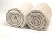 NEW - Natures Purest Organic Cotton Cable Knit Pram Blanket - Cream