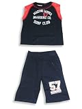 Mish Mish - Infant/Newborn Baby Boys Short Set, Navy, Red