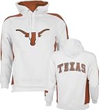 Texas Longhorns White Spiral Fleece Hooded Sweatshirt