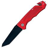 Ridge Runner Folding Knife Rescue Tactical Red