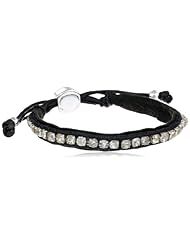 Steve Madden Crystal Pulley Bracelet, 10"