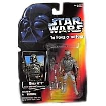 Star Wars Power of the Force Boba Fett Red Card Action Figure with Sawed-off Blaster Rifle and Jet Pack
