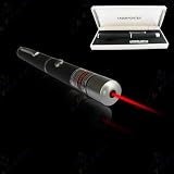 5mw 650nm Astronomy Powerful Red Laser Pointer --Black(Include box + 2 AAA batteries)