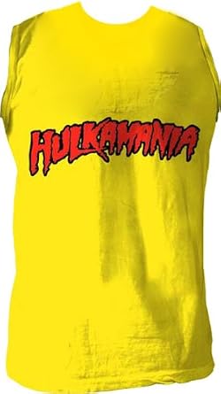 Hulk Hogan “hulkamania” Sleeveless T-shirt Gold
