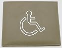 Genuine Soft Beige Colour Disabled Badge Holder Cover - H