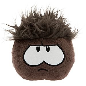 Disney Club Penguin 4'' Black Pet Puffle -- Series #3