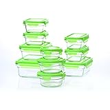 Snapware 20 piece Tempered Glasslock Storage Containers with Snaplock Lid , Microwave & Oven Safe