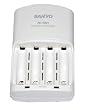 Sanyo Eneloop NiMH Rechargable Battery Charger MC-MQN06U [Hassle Free Packaging]