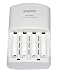 Sanyo Eneloop NiMH Rechargable Battery Charger MC-MQN06U [Hassle Free Packaging]