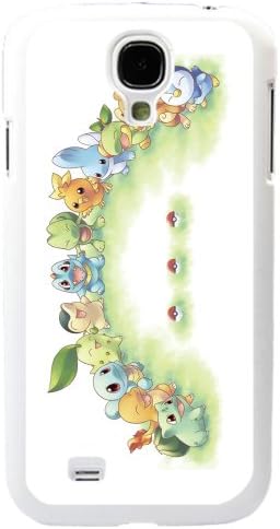Pokemon Popular Cute Pikachu Charmander Torchic Bulbasaur Cyndaquil Chimchar Tepig Samsung Galaxy S4 SIV i9500 TPU Soft Black or White Cases (White)