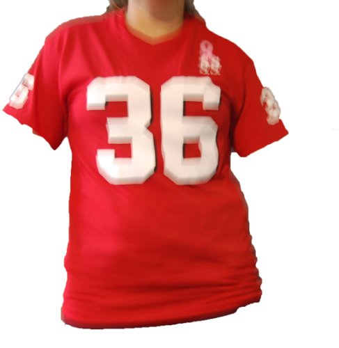 Chris Spielman Ohio State Ladies Breast Cancer Awareness T-Shirt-Red XL