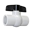 American Valve P200S 1 1/2" PVC Ball Valve Socket Schedule 40, 1-1/2-Inch