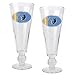 Memphis Grizzlies NBA 2pc Pilsner Glass Set with Basketball on stem - Oval Logo