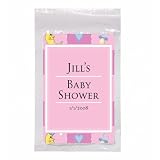 41nR1ZARZ%2BL. SL160  Baby Keepsake: Pink Hearts, Moons, and Pacifiers Design Personalized Sweetened Iced T (Set of 24)