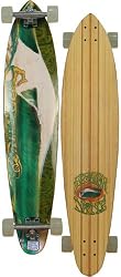 Sector 9 Green Bush Longboard Skateboard - White