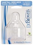 Dr. Brown's 2 Pack Natural Flow Level 2 Wide Neck Nipple