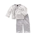 Tea Collection Lotus Jacket And Pant Set, Milk, 0-6 Months