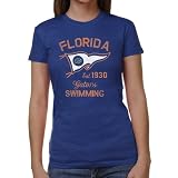 NCAA Florida Gators Ladies Pennant Sport Junior's Tri-Blend T-Shirt - Royal Blue (Small)