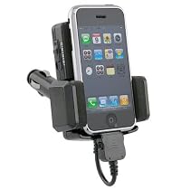 iPhone FM Transmitter 4-in-1 Car Kit - FM Transmitter, Charger, Remote, Holder - works with ALL iPod/iPhone