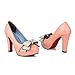 Charm Foot Womens Platform High Heel Pumps With Bows