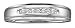 Mens Channel Set 10k. White Gold Diamond Wedding Band " Size 10 "