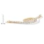 Cubic Zirconia 18k Gold over Silver Tennis Bracelet 7 1/2"