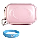 (Slim Eva Pink + Screen Protector)kroo Camera Case for Canon Powershot Came ....