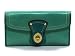 AUTHENTIC COACH LEGACY PATENT LEATHER SLIM ENVELOPE WALLET (Turquoise)