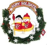Kansas City Chiefs Team Snowman Wreath