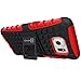 Samsung Galaxy S7 Edge Case, CoverON [Atomic Series] Hybrid Armor Cover Tough Protective Hard Kickstand Phone Case for Samsung Galaxy S7 Edge - Red