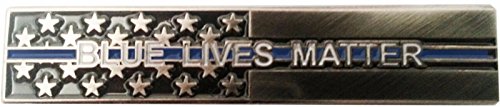 Blue Lives Matter Thin Blue Line Flag Service Bar